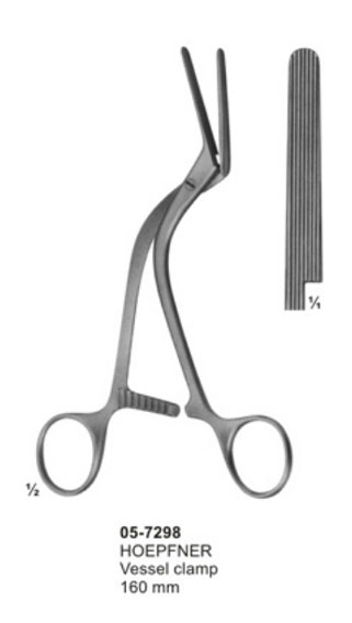 Dissecting And Ligature Forceps Vessel Clamps